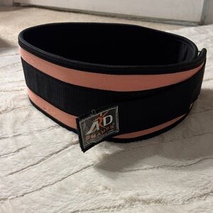 Champs Black and Pink Fitness Belt